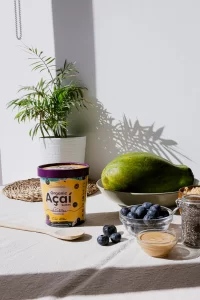 imagen de las recetas de acai bowl caseras para preparar en casa con acai congelada